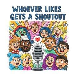 Like for a shoutout's cover